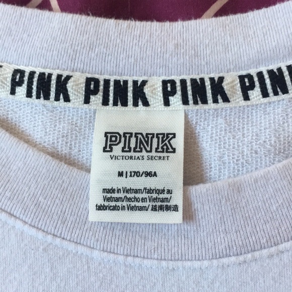 ✨SOLD✨♏️Victoria Secret PINK White Bling L/S - Picture 3 of 6